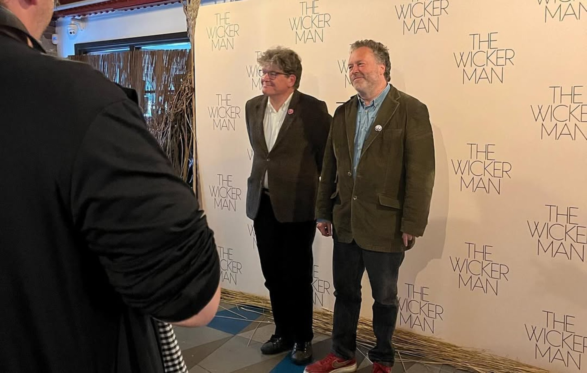 Justin and Dominic Hardy at 'The Wicker Man' 50th anniversary screening.