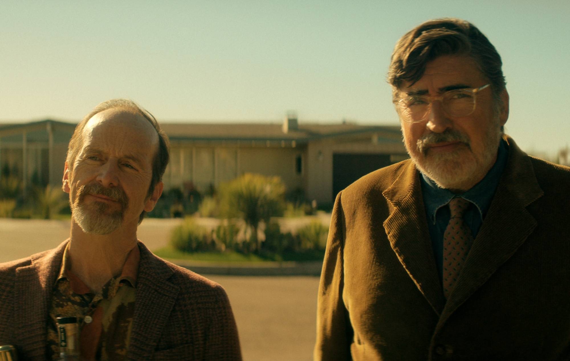 Denis O'Hare as Wally and Alfred Molina as Sam in 'The Boroughs'