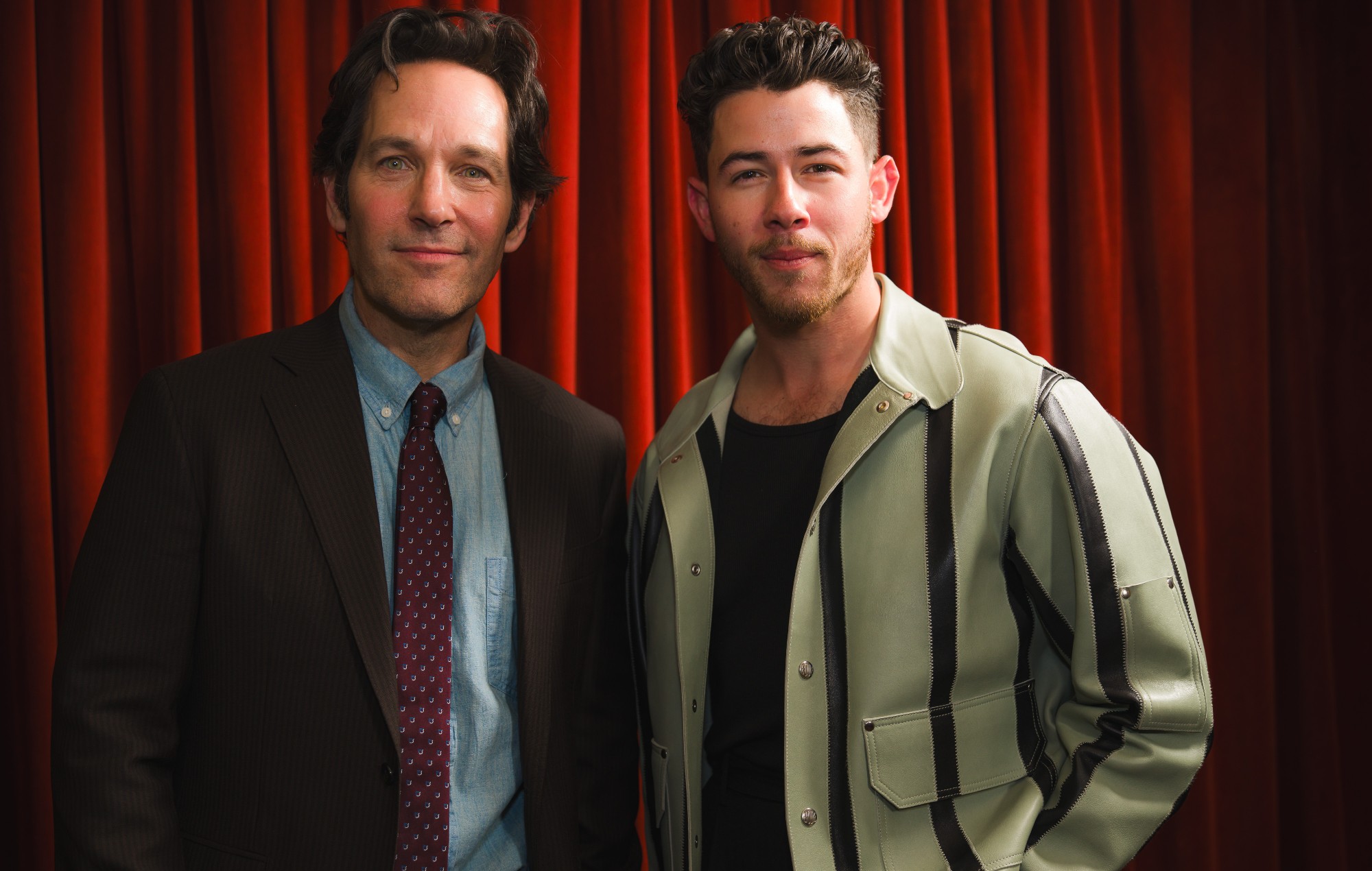 Paul Rudd and Nick Jonas at the 'Power Ballad' premiere.