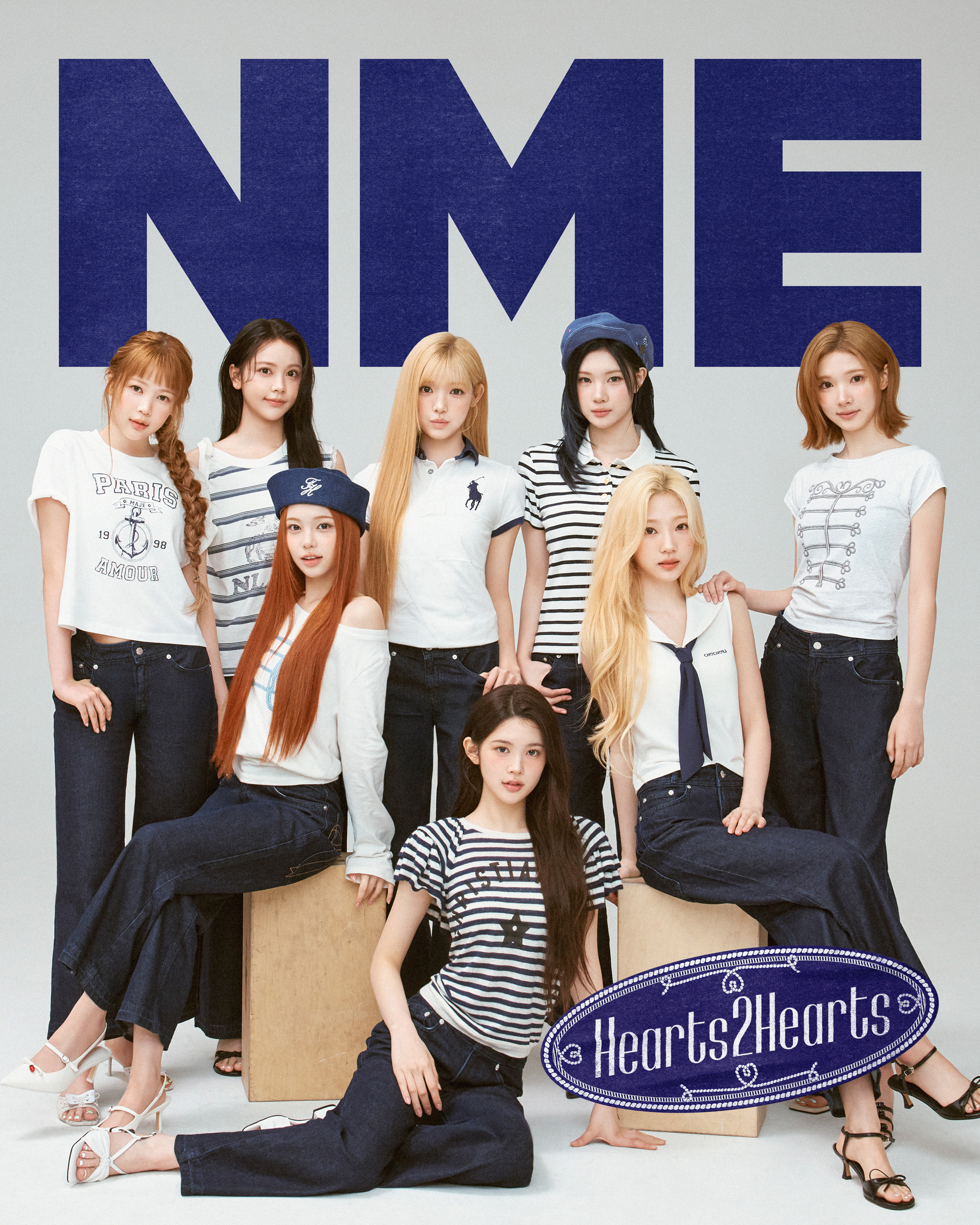 Hearts2Hearts on The Cover of NME (2026), photo by Wonyoung Ki