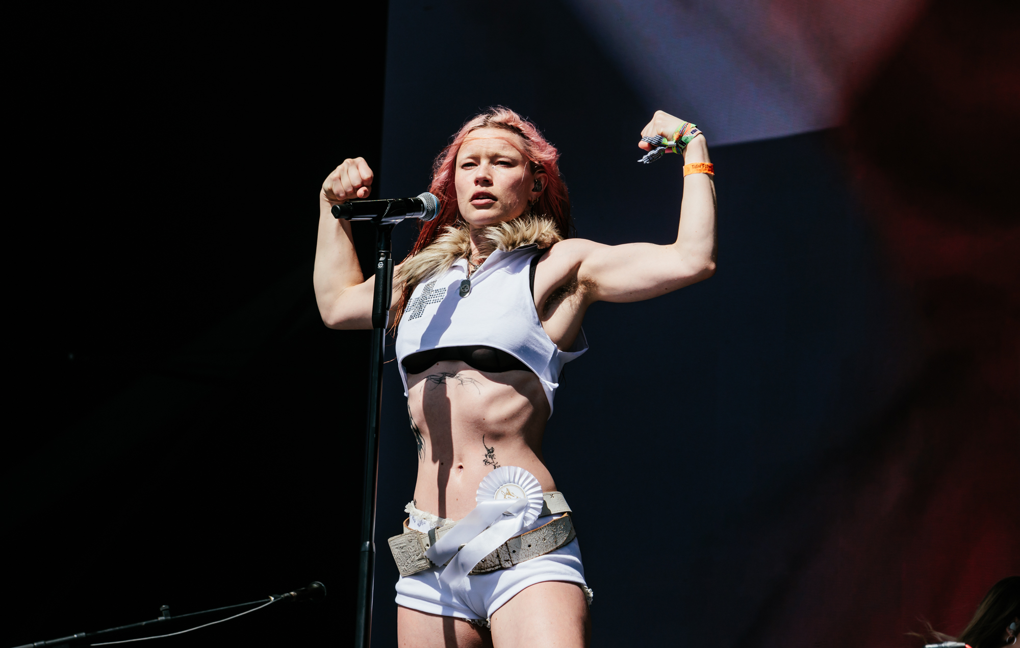 Wet Leg live at Glastonbury 2025, photo by Andy Ford