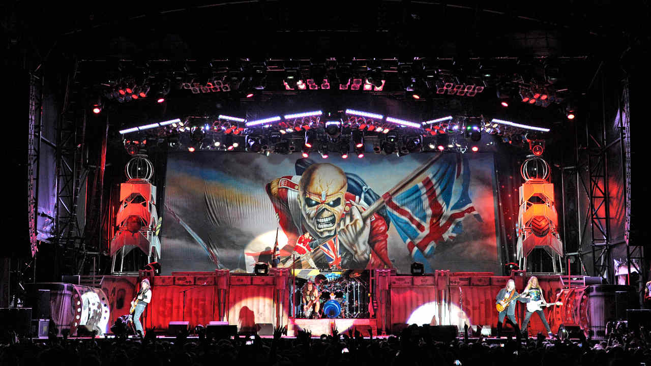 Iron Maiden’s live stage set in 2011